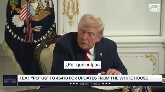 Trump llama "est&uacute;pida" a una reportera por preguntarle por qu&eacute; culpa a Biden del tiroteo en Washington