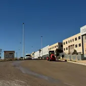 Obras en el polígono industrial de Carrús de Elche. Obras en el polígono industrial de Carrús de Elche.