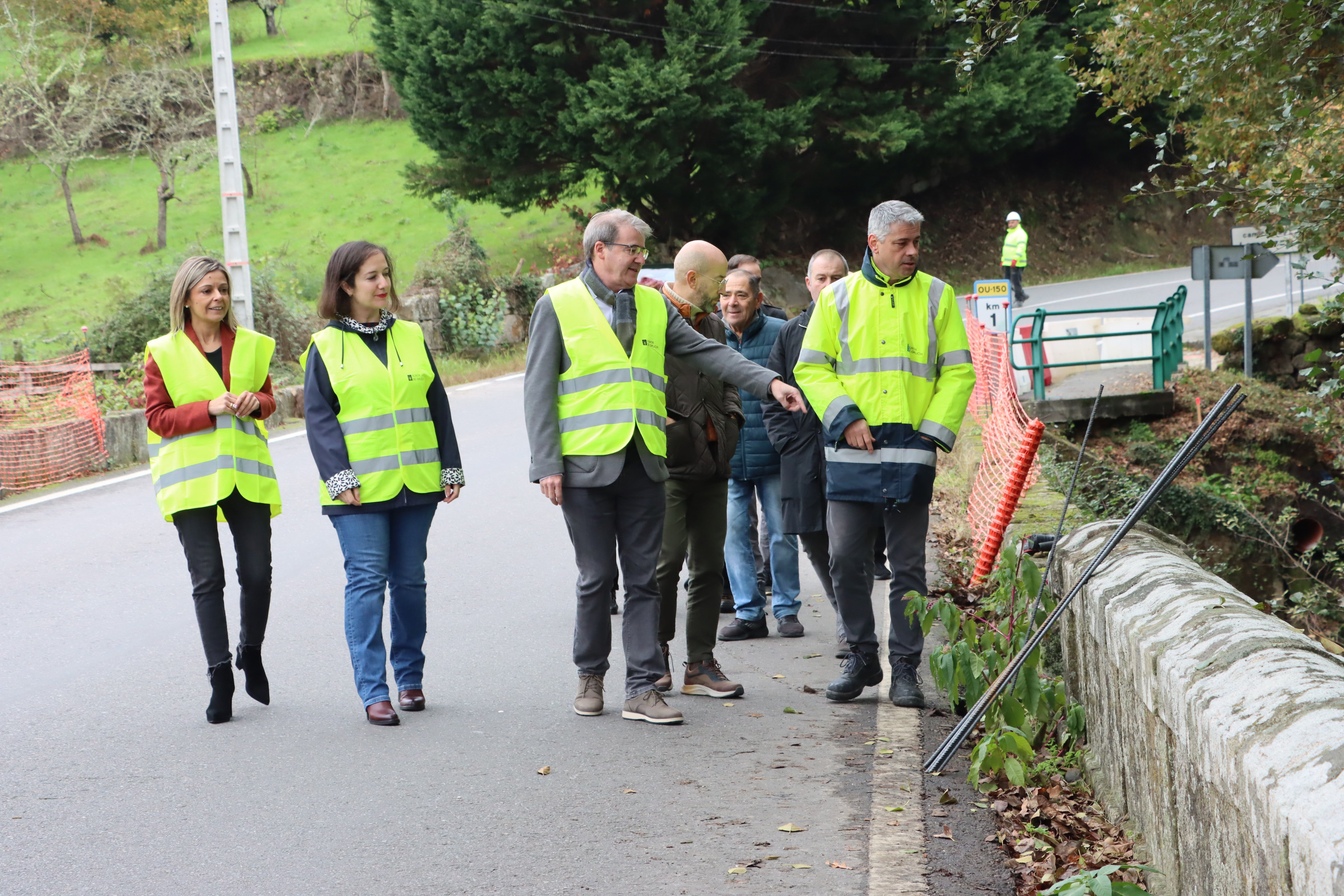 Obras da nova pasarela peonilo na OU-150 en Cudeiro, nas que a Xunta inviste máis de 435.000€ Obras da nova pasarela peonilo na OU-150 en Cudeiro, nas que a Xunta inviste máis de 435.000€