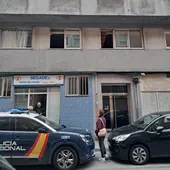 Edificio incendiado en la Sagrada Familia de A Coruña Edificio incendiado en la Sagrada Familia de A Coruña