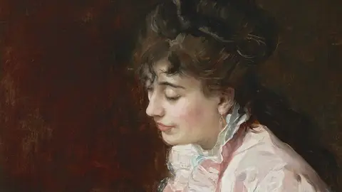 Raimundo de Madrazo y Garreta (1841–1920), Retrato de una dama, 1890–91. Raimundo de Madrazo y Garreta (1841–1920), Retrato de una dama, 1890–91.