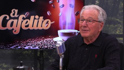 El argentino, afincado en Salamanca, en un instante de la charla