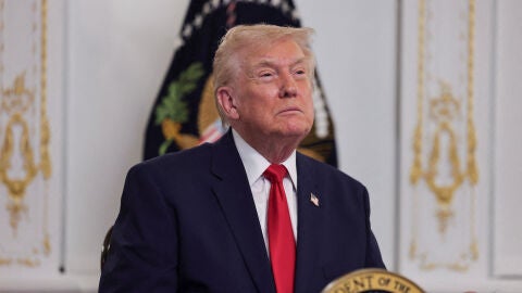 Donald Trump, presidente de Estados Unidos, durante un acto del Ej&eacute;rcito estadounidense 