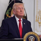 Donald Trump, presidente de Estados Unidos, durante un acto del Ejército estadounidense 