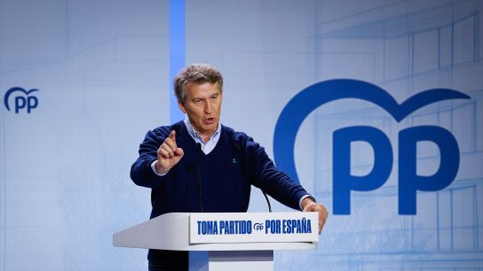 El presidente del Partido Popular, Alberto N&uacute;&ntilde;ez Feij&oacute;o, durante la segunda jornada del II Foro de las Grandes Ciudades del PP