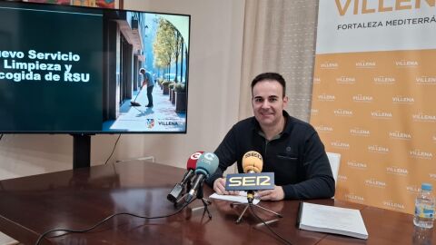 Sergio Palao, concejal de RSU y Limpieza Viaria de Villena.