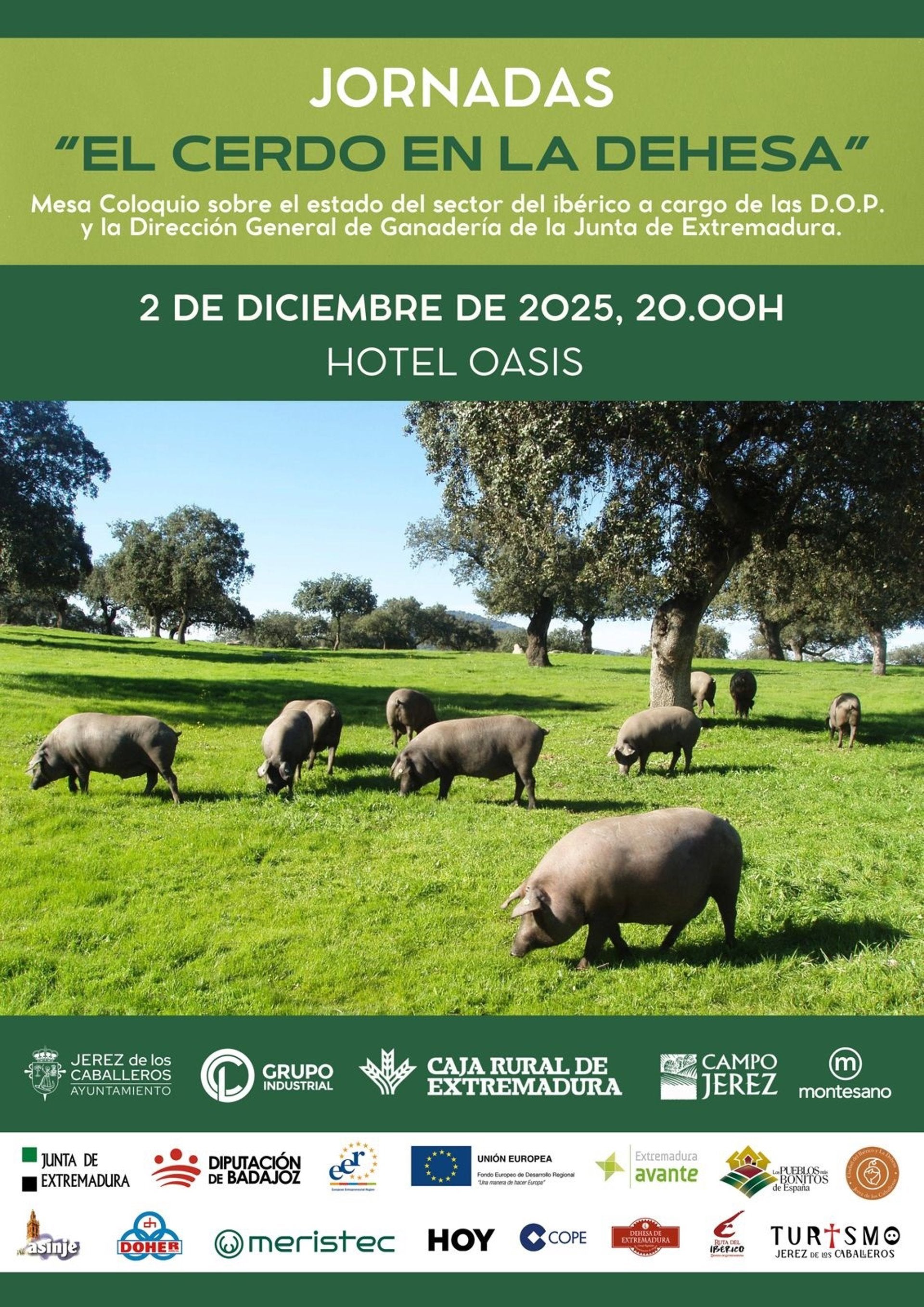 Profesionales del sector participarán este martes en Jerez de los Caballeros en las Jornadas 'El cerdo en la dehesa' Profesionales del sector participarán este martes en Jerez de los Caballeros en las Jornadas 'El cerdo en la dehesa'
