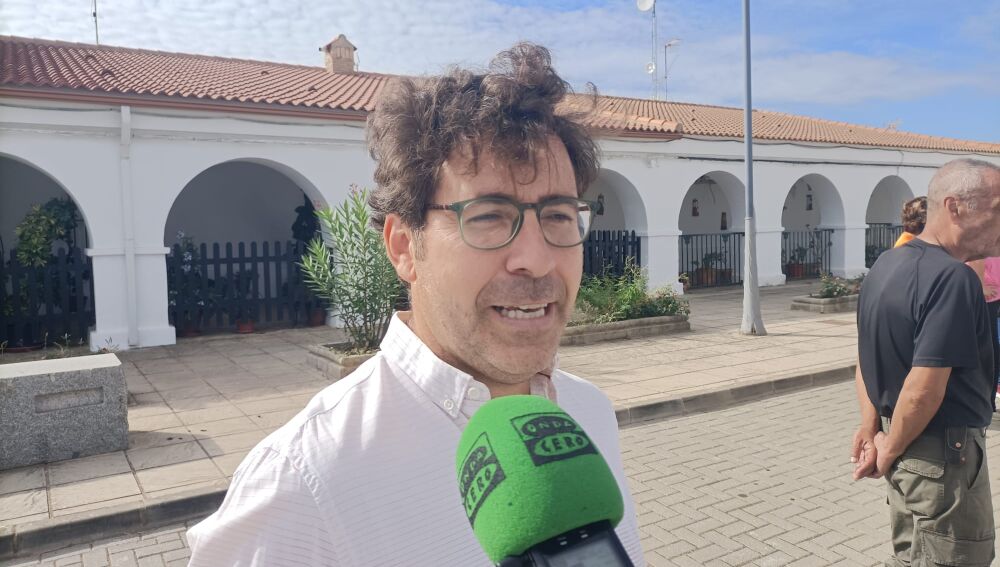 Juan Miguel Gañán, durante el programa especial de Onda Cero dedicado a Minas de las Herrerías.