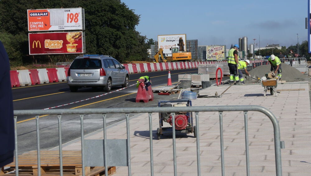 Traballos na Avenida Infanta Elena