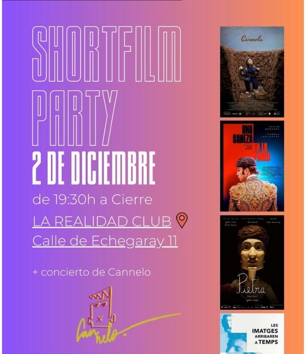 Esta tarde, a partir de las 19:30h, La Realidad Club acoge una Shortfilm Party Esta tarde, a partir de las 19:30h, La Realidad Club acoge una Shortfilm Party