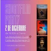 Esta tarde, a partir de las 19:30h, La Realidad Club acoge una Shortfilm Party