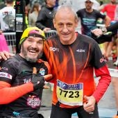 Fermín Cacho en la salida de la Media