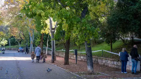 El parque de la Concordia, donde fueron encontradas las dos jóvenes El parque de la Concordia, donde fueron encontradas las dos jóvenes