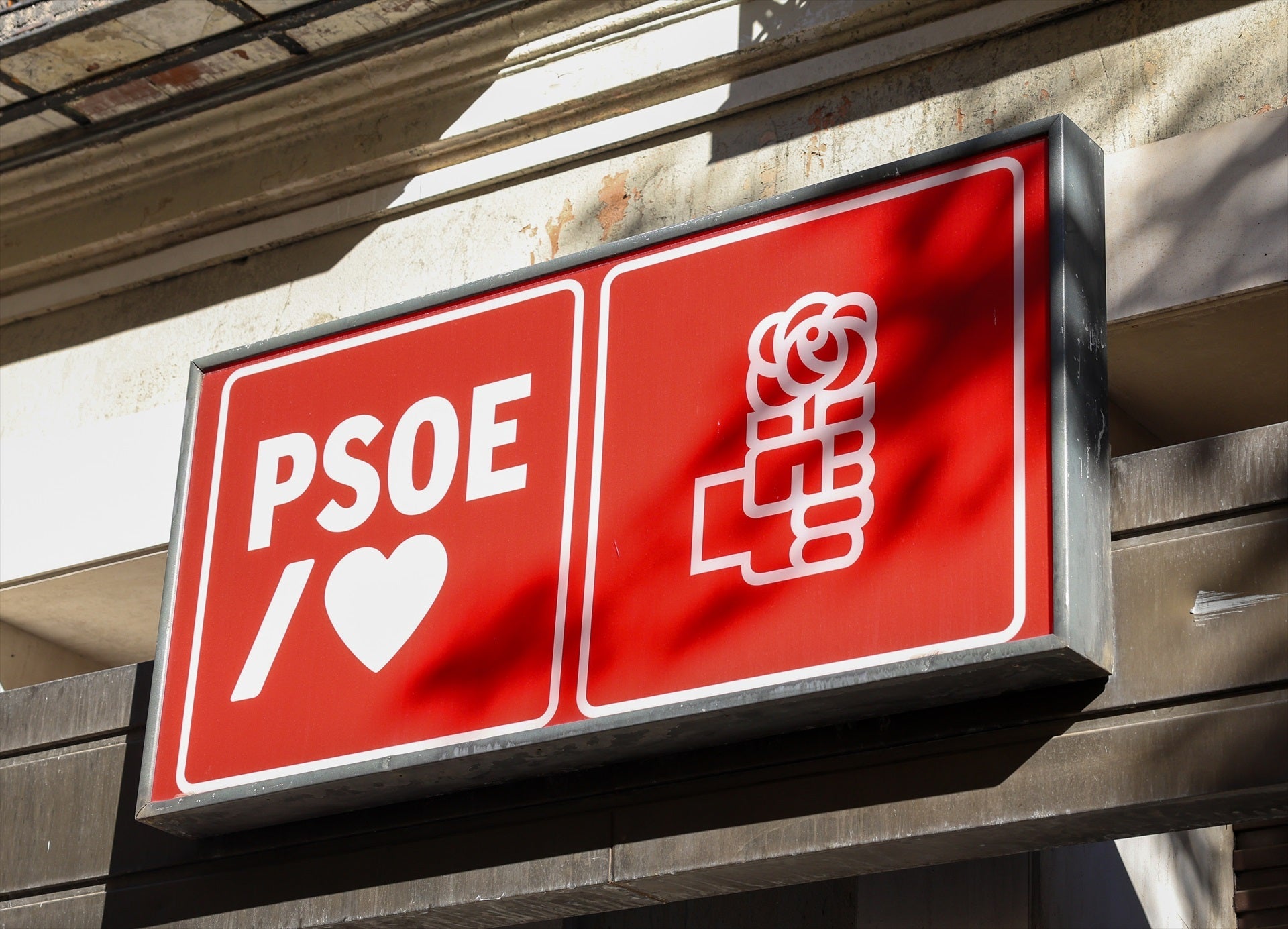 Imagen de la fachada de la sede del PSOE Imagen de la fachada de la sede del PSOE