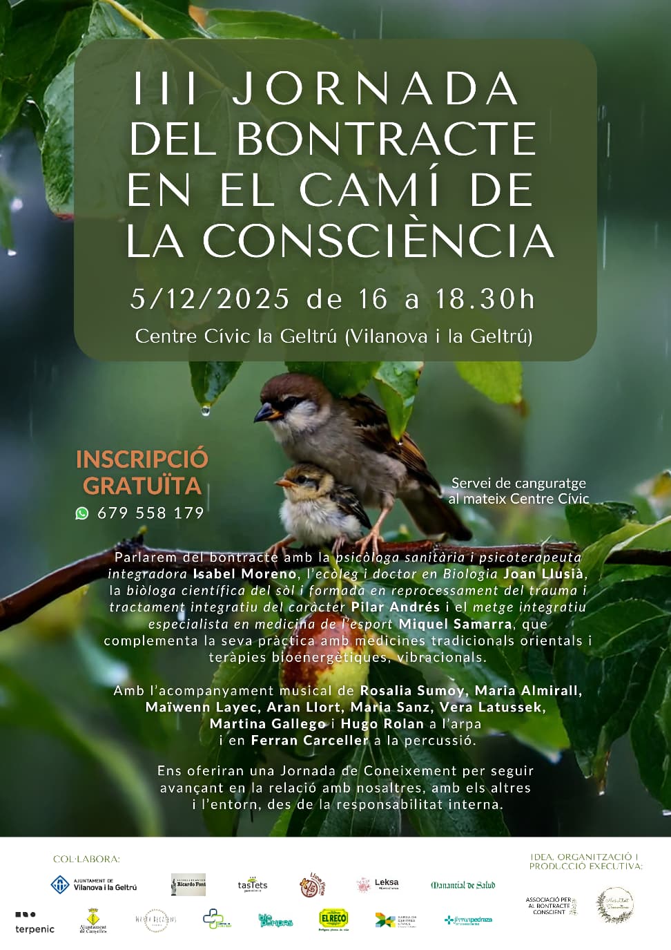 Autosanació, vincles i natura, els eixos centrals de les III Jornades del Bontracte Autosanació, vincles i natura, els eixos centrals de les III Jornades del Bontracte