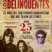 Marenostrum Fuengirola celebrará el 25 de julio de 2026, junto a Los Delinqüentes, sus 25 años de música