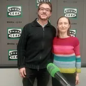 Samuel y Elena en los estudios de Onda Cero. Samuel y Elena en los estudios de Onda Cero.