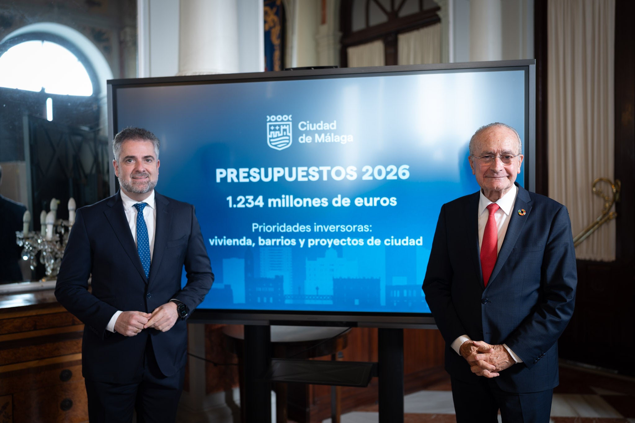 El presupuesto del Ayuntamiento de Málaga asciende a los 1.234 millones en 2026 con la vivienda, los barrios y los proyectos de ciudad como prioridades El presupuesto del Ayuntamiento de Málaga asciende a los 1.234 millones en 2026 con la vivienda, los barrios y los proyectos de ciudad como prioridades