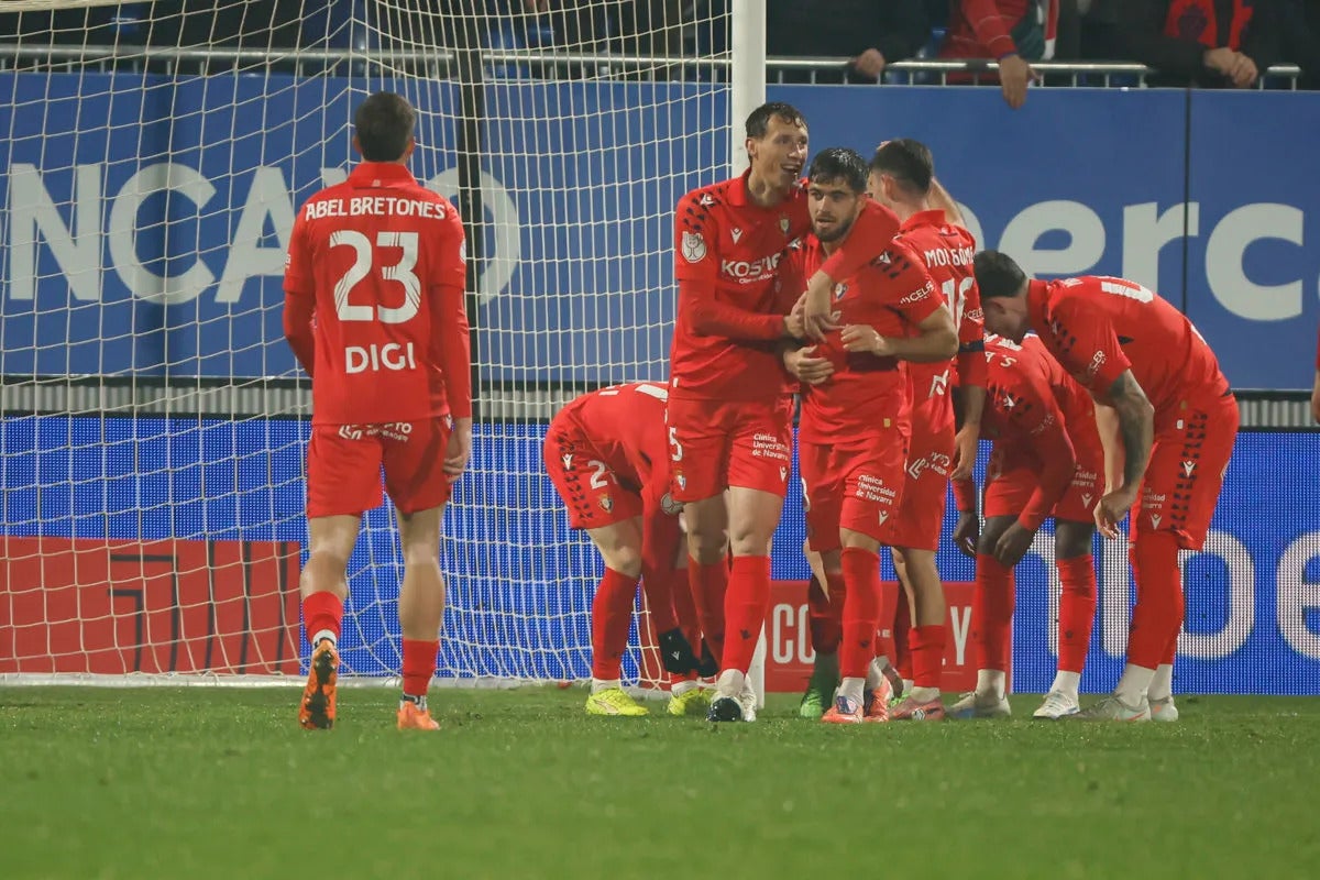 Osasuna pasa de ronda en Copa con mucho sufrimiento tras ganar 3-5 al Ebro Osasuna pasa de ronda en Copa con mucho sufrimiento tras ganar 3-5 al Ebro