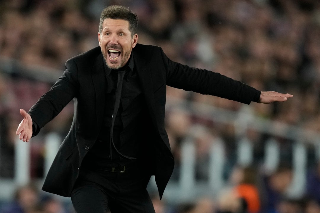 Simeone: "Me gustó mi equipo, estoy tranquilo" Simeone: "Me gustó mi equipo, estoy tranquilo"