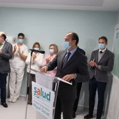 Bancalero y profesionales del Servet en el acto Bancalero y profesionales del Servet en el acto