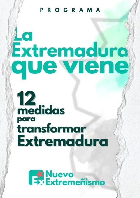 Nuevo Extremeñismo recoge en su programa electoral el pago de la Deuda Histórica y eliminar los aforamientos Nuevo Extremeñismo recoge en su programa electoral el pago de la Deuda Histórica y eliminar los aforamientos