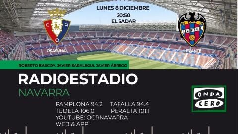 Osasuna - Levante en Radioestadio Navarra