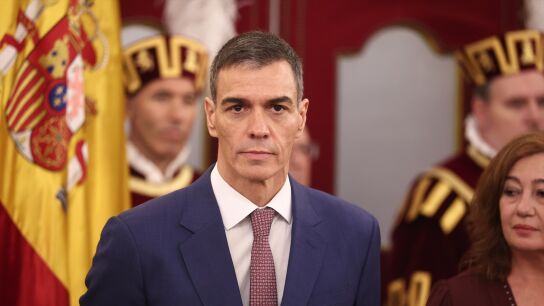 El presidente del Gobierno, Pedro S&aacute;nchez, durante el acto institucional por el D&iacute;a de la Constituci&oacute;n