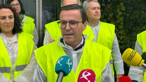  El candidato del PSOE a la Presidencia de la Junta de Extremadura, Miguel &Aacute;ngel Gallardo