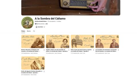 Canal de Youtube de "A la sombra del c&aacute;&ntilde;amo"