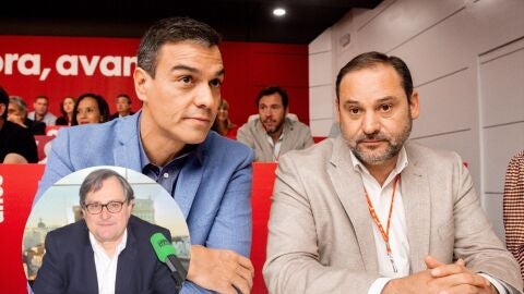 Montaje Pedro Sánchez, José Luis Ábalos y Paco Marhuenda Montaje Pedro Sánchez, José Luis Ábalos y Paco Marhuenda