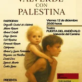 Cartel de la gala 'Valverde con Palestina' que organiza el Centro Cultural Católico. Cartel de la gala 'Valverde con Palestina' que organiza el Centro Cultural Católico.