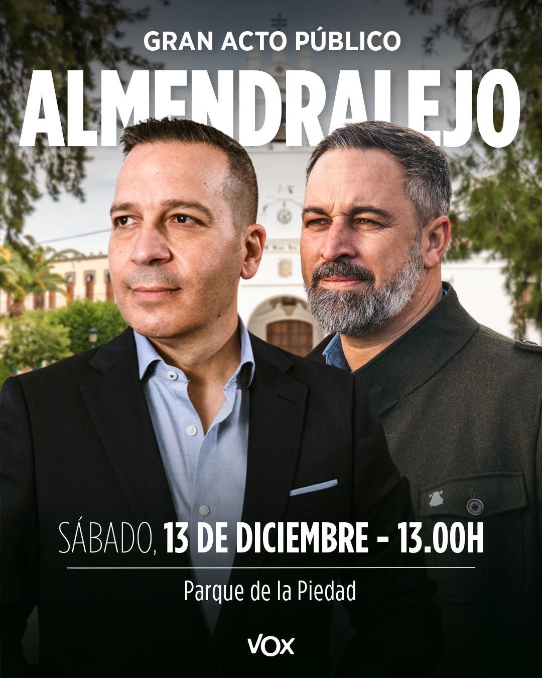 Abascal estará este viernes en Miajadas y Azuaga y participará en un acto en Almendralejo el sábado junto a Óscar Fernández Abascal estará este viernes en Miajadas y Azuaga y participará en un acto en Almendralejo el sábado junto a Óscar Fernández
