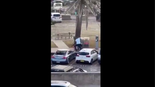El v&iacute;deo del h&eacute;roe de Bondi Beach: un hombre se abalanza contra un atacante en pleno tiroteo y le quita el arma