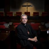 El presidente de la Conferencia Episcopal Española (CEE), Luis Argüello, durante una entrevista con Europa Press El presidente de la Conferencia Episcopal Española (CEE), Luis Argüello, durante una entrevista con Europa Press