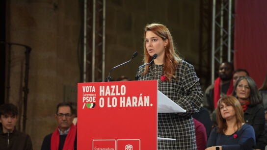La portavoz del PSOE de la provincia de C&aacute;ceres, Irene Pozas