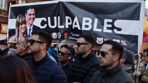 Protesta convocada por la organización juvenil Revuelta ante la sede nacional del PSOE el 30 de noviembre. Protesta convocada por la organización juvenil Revuelta ante la sede nacional del PSOE el 30 de noviembre. EFE/ Sergio Pérez