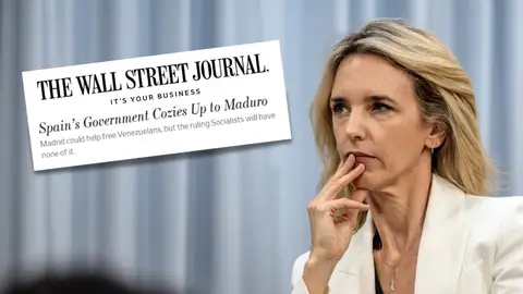 Cayetana Álvarez de Toledo y un titular del WSJ Cayetana Álvarez de Toledo y un titular del WSJ