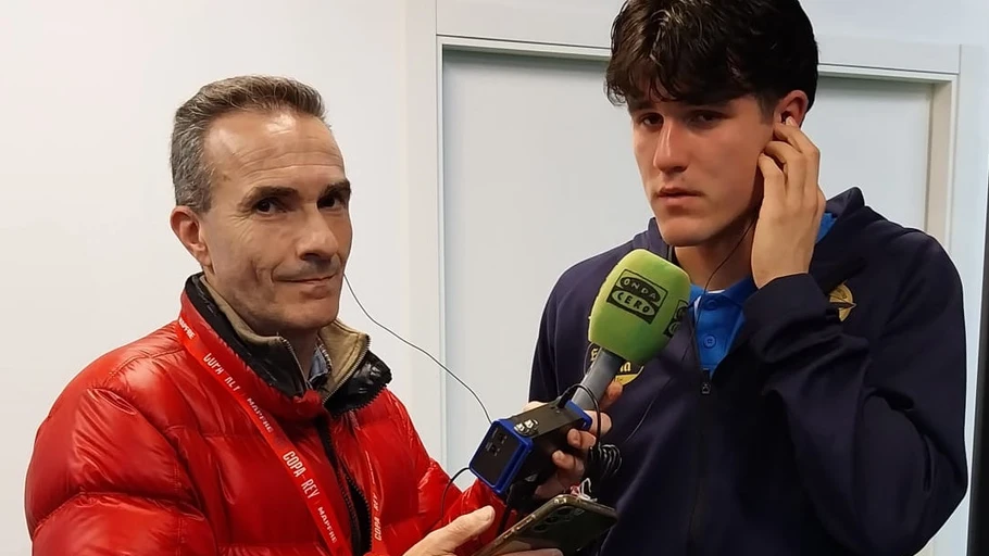 Alberto Gómez Barros y Noé Carrillo, jugador del Deportivo de La Coruña