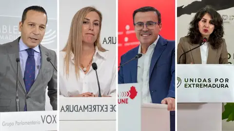 Las principales medidas de los programas electorales de PP, PSOE, Vox y UPE para las elecciones de Extremadura Las principales medidas de los programas electorales de PP, PSOE, Vox y UPE para las elecciones de Extremadura