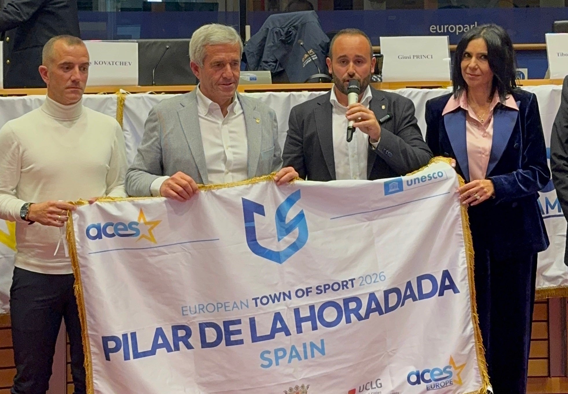 Pilar de la Horadada recibe en el Parlamento Europeo el título de Villa Europea del Deporte 2026 Pilar de la Horadada recibe en el Parlamento Europeo el título de Villa Europea del Deporte 2026