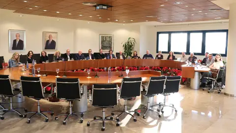 Reunión del Consejo Social de la UMH de Elche en la que se ha aprobado el presupuesto de 2026 de la institución universitaria. Reunión del Consejo Social de la UMH de Elche en la que se ha aprobado el presupuesto de 2026 de la institución universitaria.