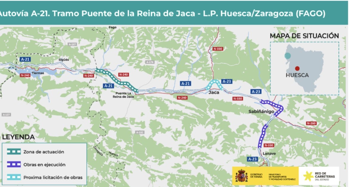 Adjudicada la modificación del proyecto de la A-21 Puente La Reina-Fago Adjudicada la modificación del proyecto de la A-21 Puente La Reina-Fago