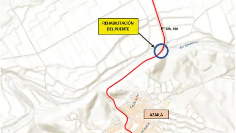 Abre al tráfico el puente de Azaila que se llevó la riada carreteras