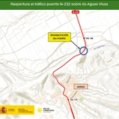 Abre al tráfico el puente de Azaila que se llevó la riada Abre al tráfico el puente de Azaila que se llevó la riada