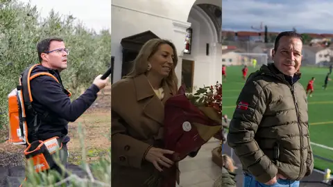 Miguel Ángel Gallardo, María Guardiola y Óscar Fernández Miguel Ángel Gallardo, María Guardiola y Óscar Fernández