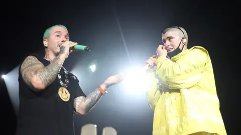 J Balvin y Bad Bunny en 2019 J Balvin y Bad Bunny en 2019