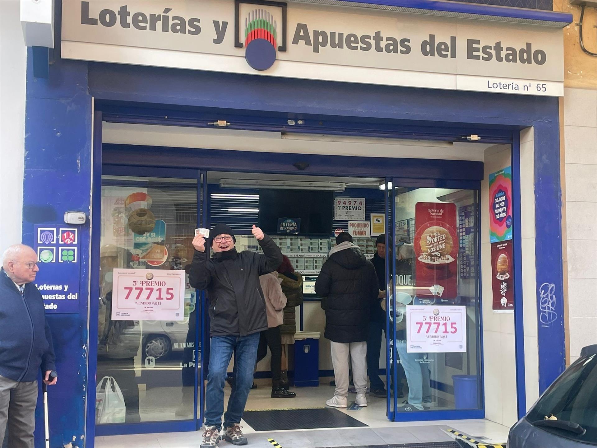 La Administración 65 de Zaragoza ha vendido 60 series del 77.715 La Administración 65 de Zaragoza ha vendido 60 series del 77.715