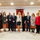 Nati Algado y corporación municipal Nati Algado y corporación municipal