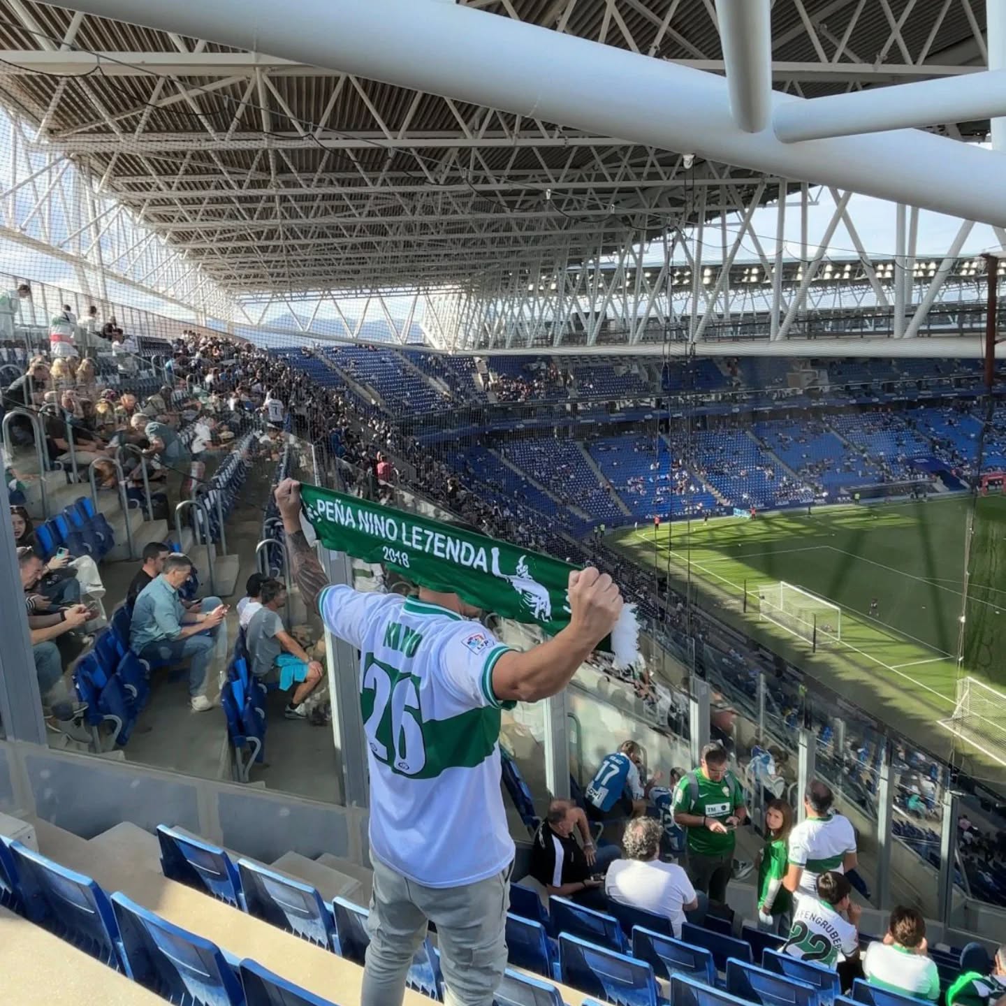 Las peñas del Elche preparan nuevas acciones de animación en la grada para 2026 Las peñas del Elche preparan nuevas acciones de animación en la grada para 2026